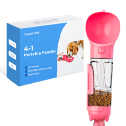 Portable Dog Water Bottle, Food Feeder and Bag Dispenser